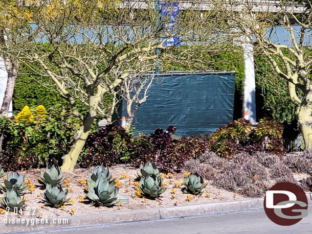 A small fenced off area on the far side still.