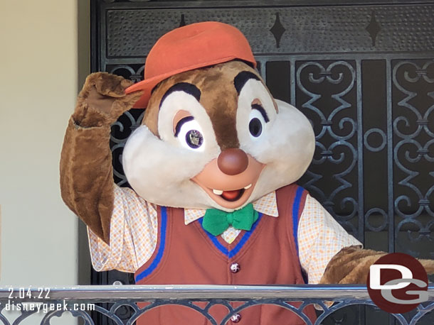 Dale greeted me on Buena Vista Street.