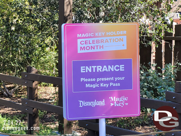 Near Cars Land you can pick up a small poster if you are Magic Key Passholder.  There will be two, the first features the mountains of the Disneyland Resort.