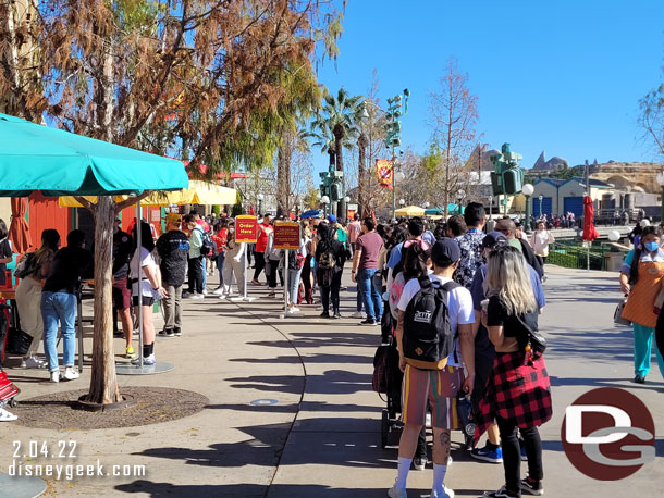 Marketplace lines were long again this visit.