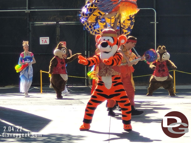 Tigger leading the way.