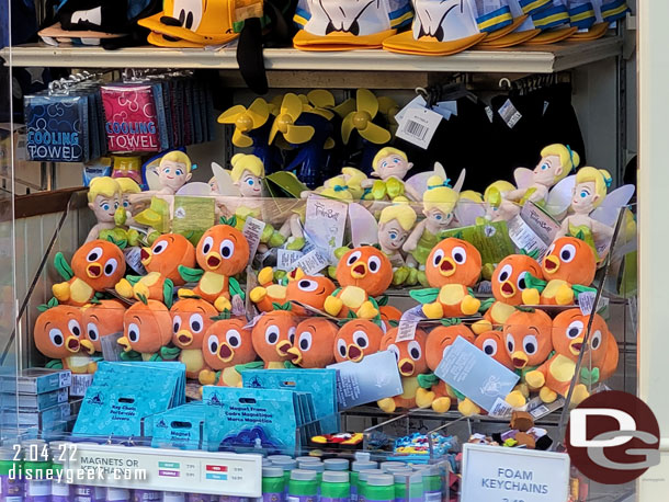 Orange Bird merchandise on Main Street USA seemed a bit odd.