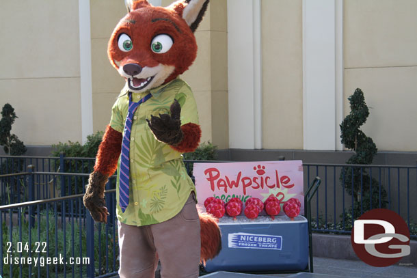 Nick out greeting guests.