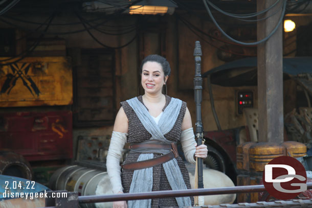 Rey was out in Black Spire Outpost