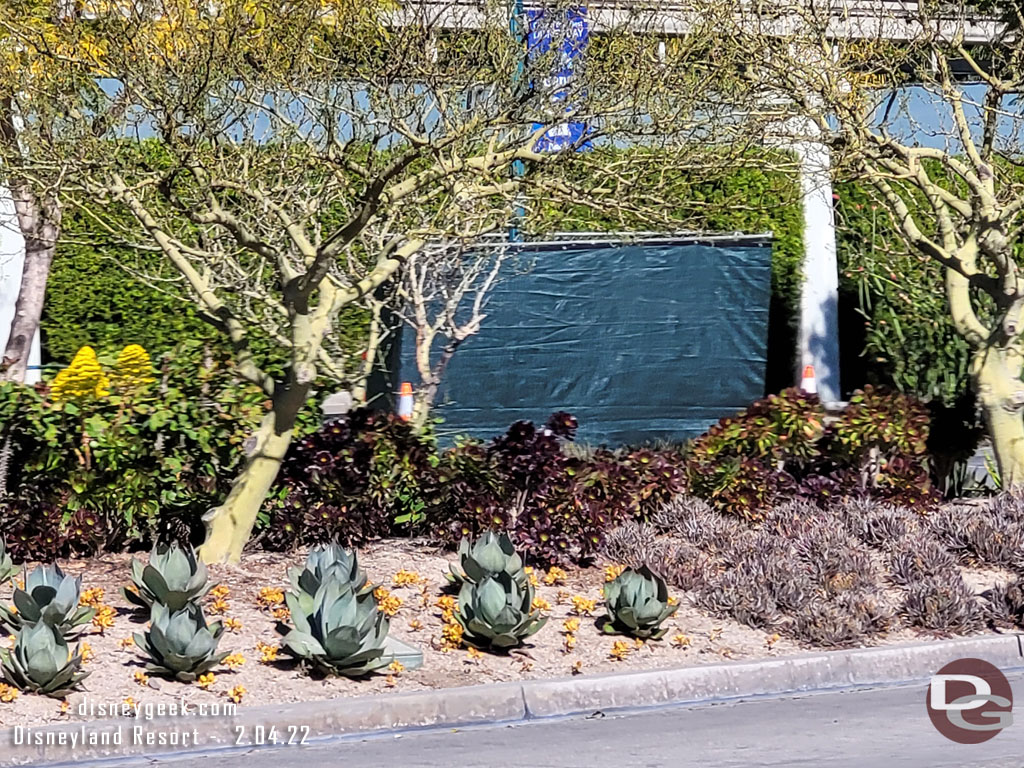 A small fenced off area on the far side still.