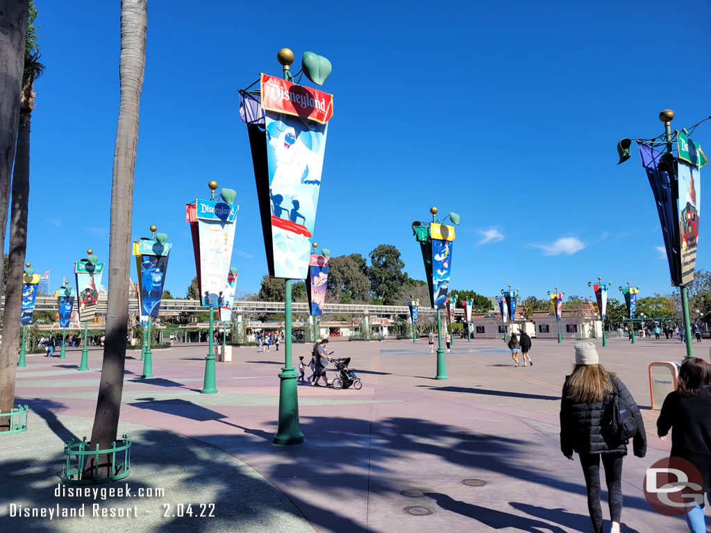 Looking across the esplanade.