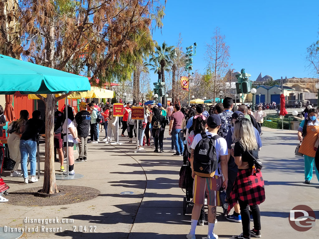 Marketplace lines were long again this visit.