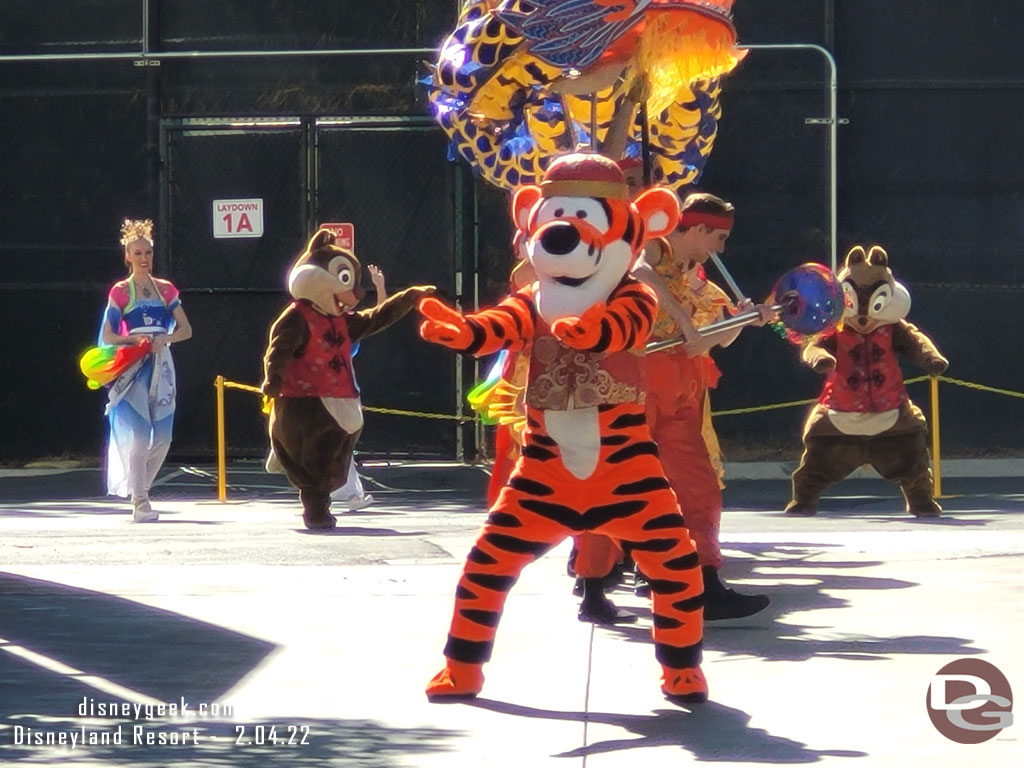 Tigger leading the way.