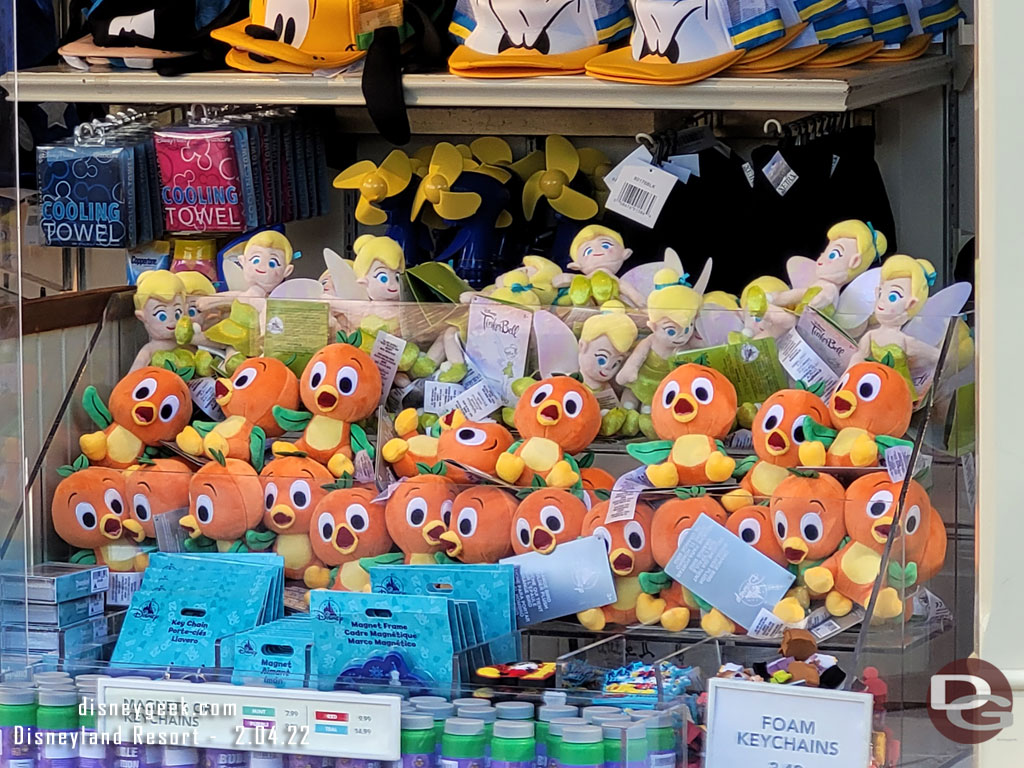 Orange Bird merchandise on Main Street USA seemed a bit odd.