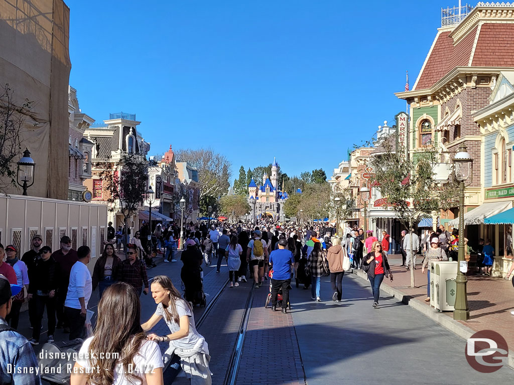 Main Street USA this afternoon