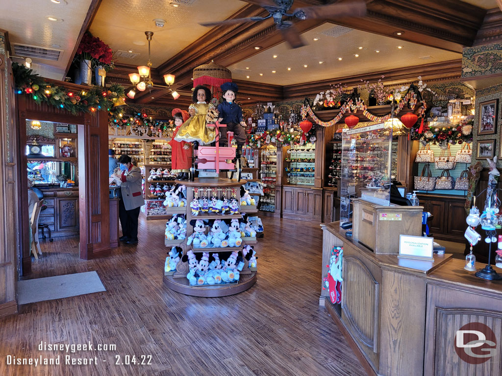 Plaza Point Holiday shop has some Lunar New Year merchandise and props.