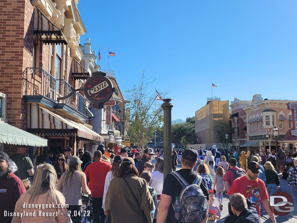 The clock has not returned to Main Street USA yet.