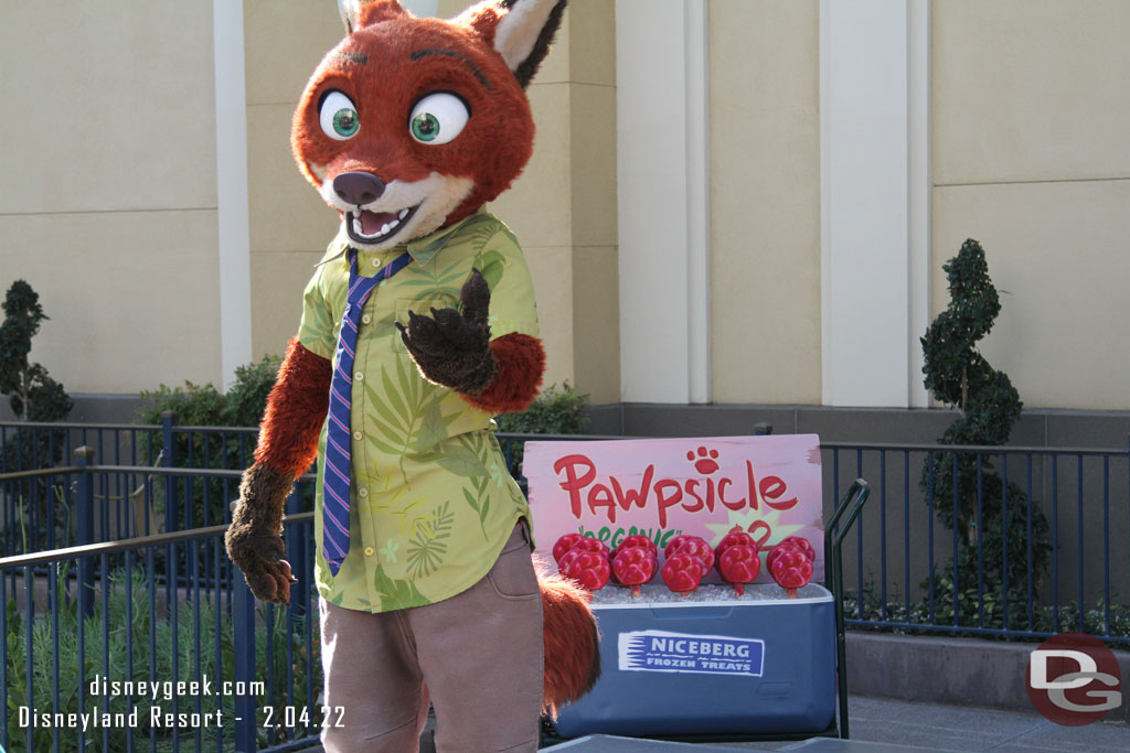 Nick out greeting guests.