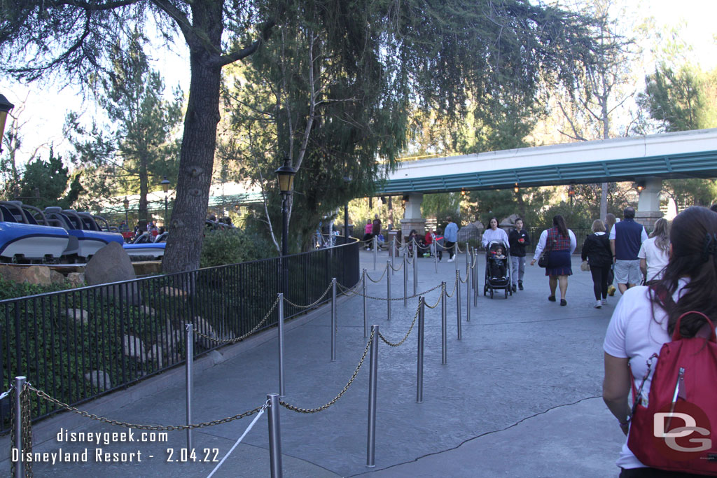 The Matterhorn queue was not using the extended area.