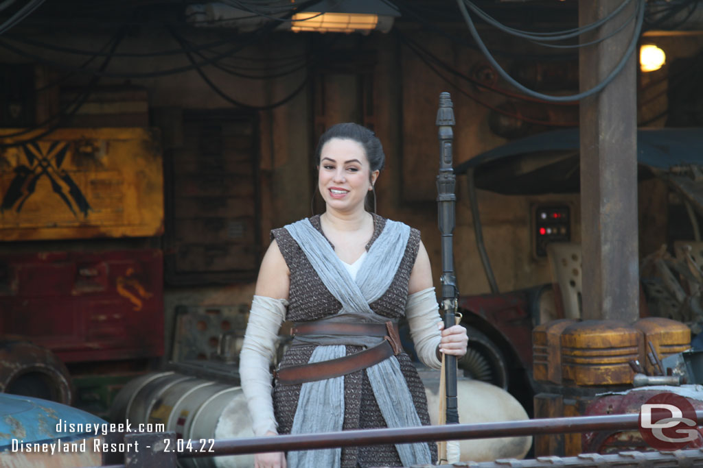 Rey was out in Black Spire Outpost