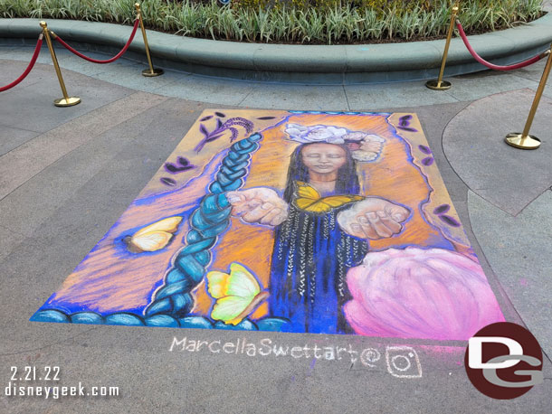 Decided to walk through Downtown Disney to start my morning.  Chalk art by Marcella Swett as part of the Celebrate Soulfully events.
