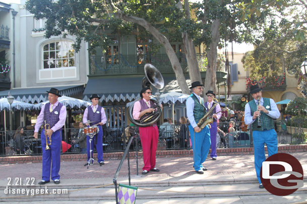 Jambalaya Jazz performing in New Orleans Square.