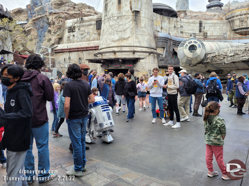 As I passed by the Millennium Falcon R2-D2 went rolling by.