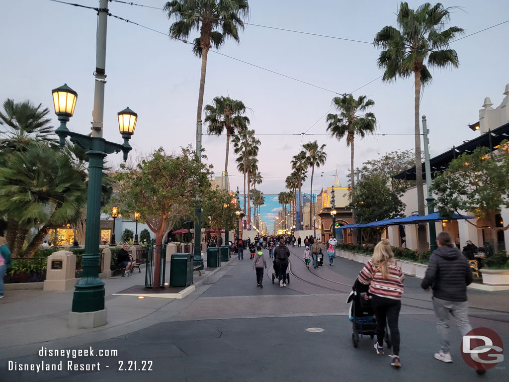 Renovation walls on both sides of Hollywood Blvd.  Will check those out in a bit.