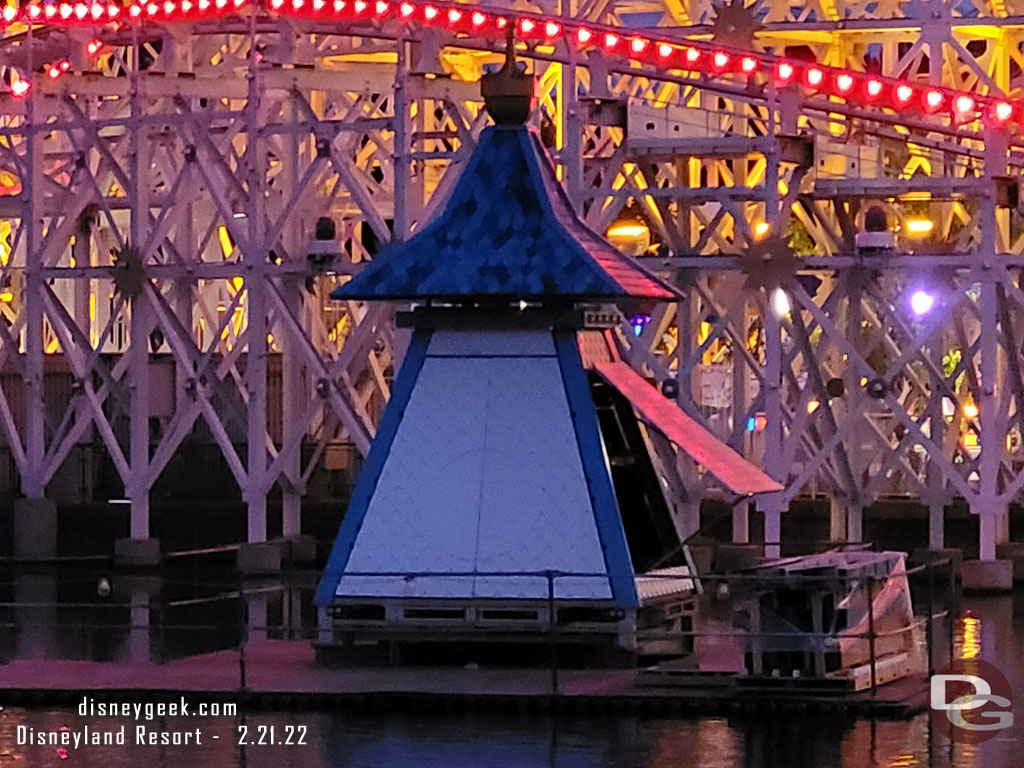 They are still installing finishing pieces around them and some panels were open for teams to work inside.