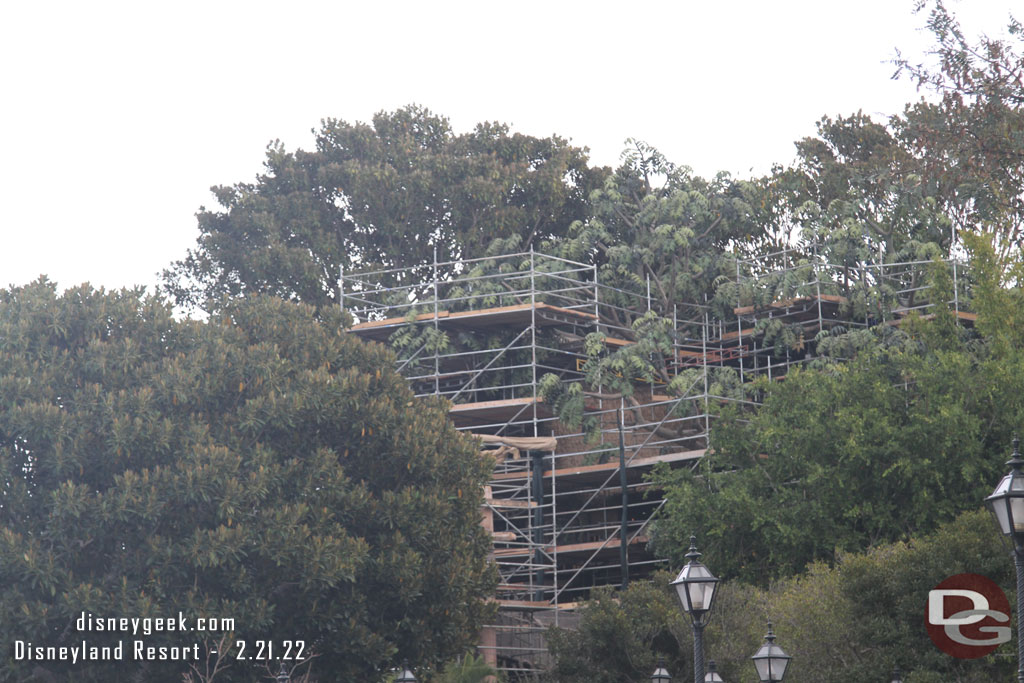 No visible progress on the tree house