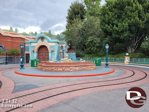 This area will look quite different once the land reopens next year based on the concept art.