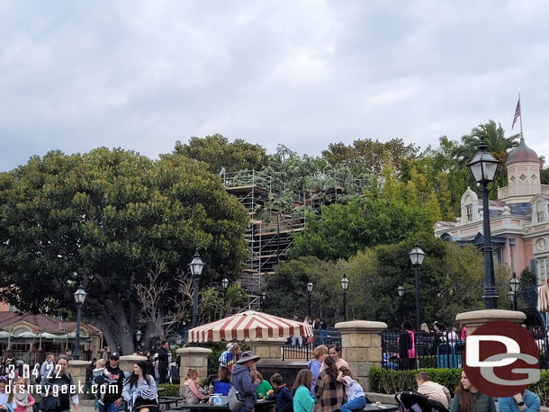 Tarzan's Tree House still has scaffolding and no opening date on the calendar.