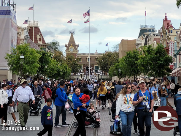 Main Street USA at 1pm