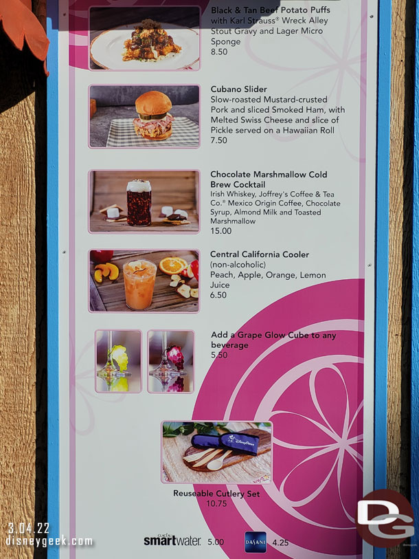 The D-Lish Marketplace Menu