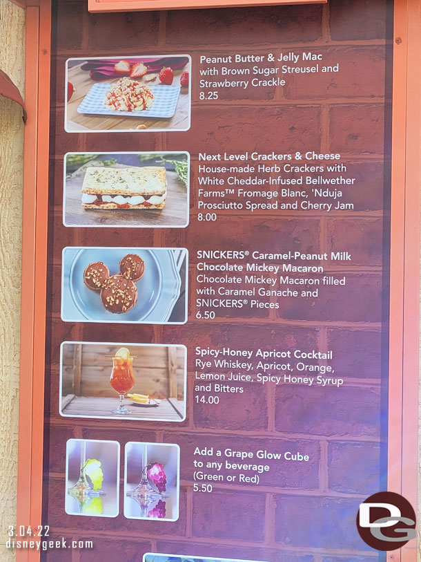 Nuts About Cheese Marketplace Menu