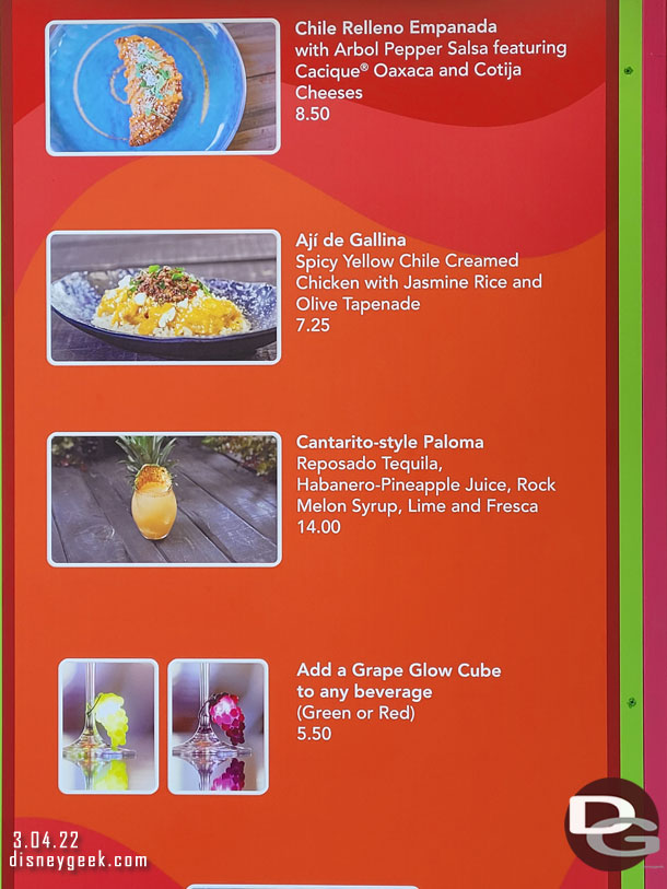 Peppers Cali-ente Marketplace Menu