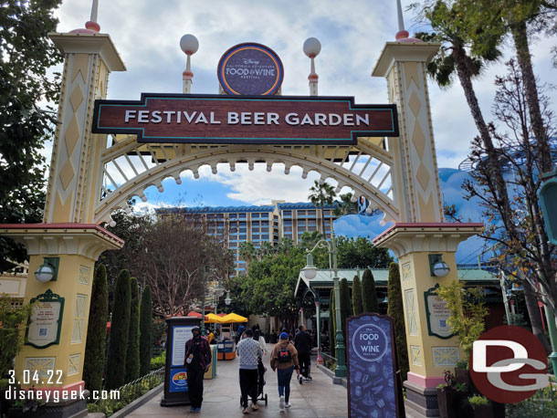 Paradise Gardens houses the Festival Beer Garden