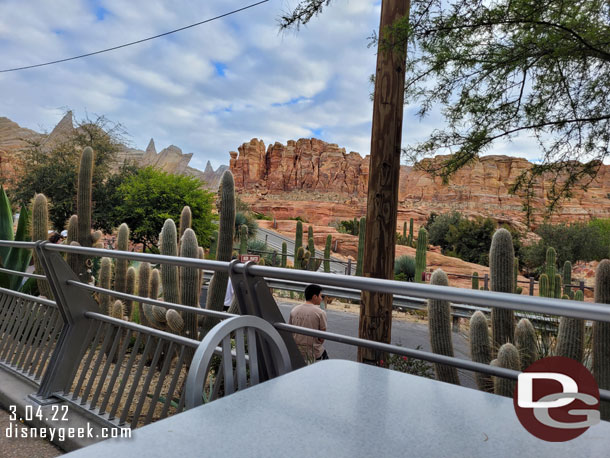 So if you are eating outside like I did you have a more obstructed view now.