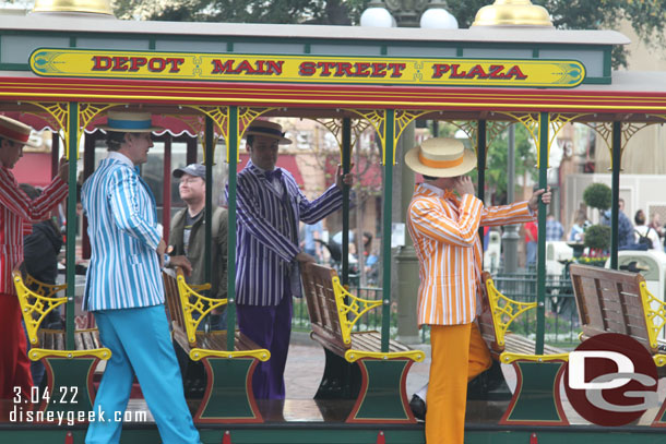 As I reached Town Square the Dapper Dans were rolling by.