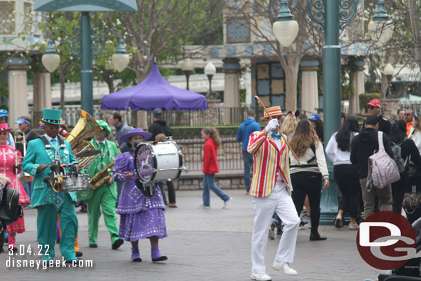 Bert leading the Pearly Band away.