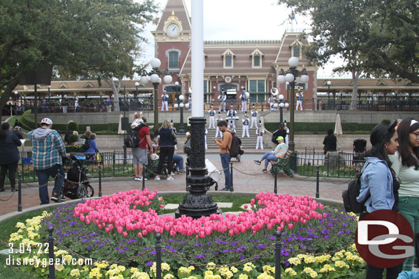 The Disneyland Band was wrapping up a set at the Train Stration.