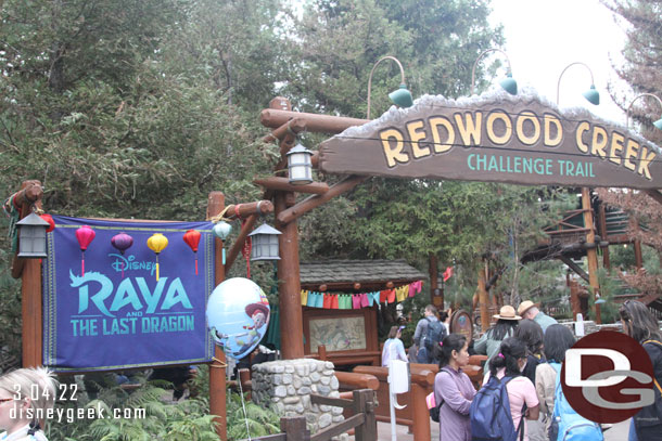 Raya meeting guests in Redwood Creek