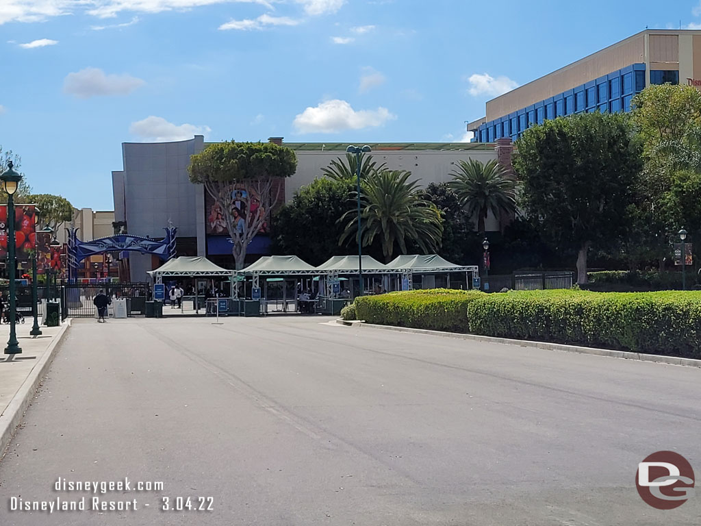 The north side security checkpoint has reopened for all guests (it had been Cast Members only).