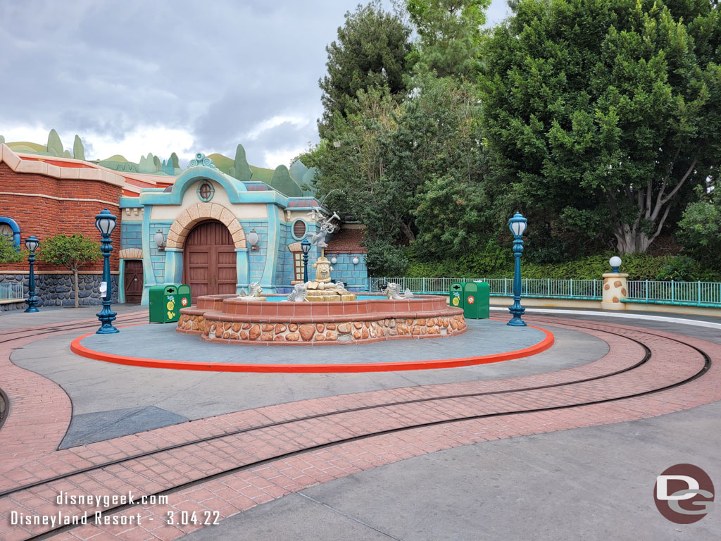 This area will look quite different once the land reopens next year based on the concept art.