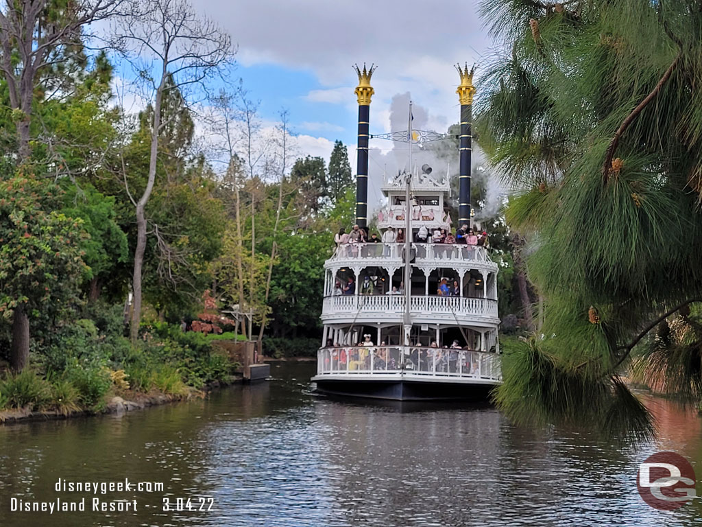 The Mark Twain has returned to normal operation.  