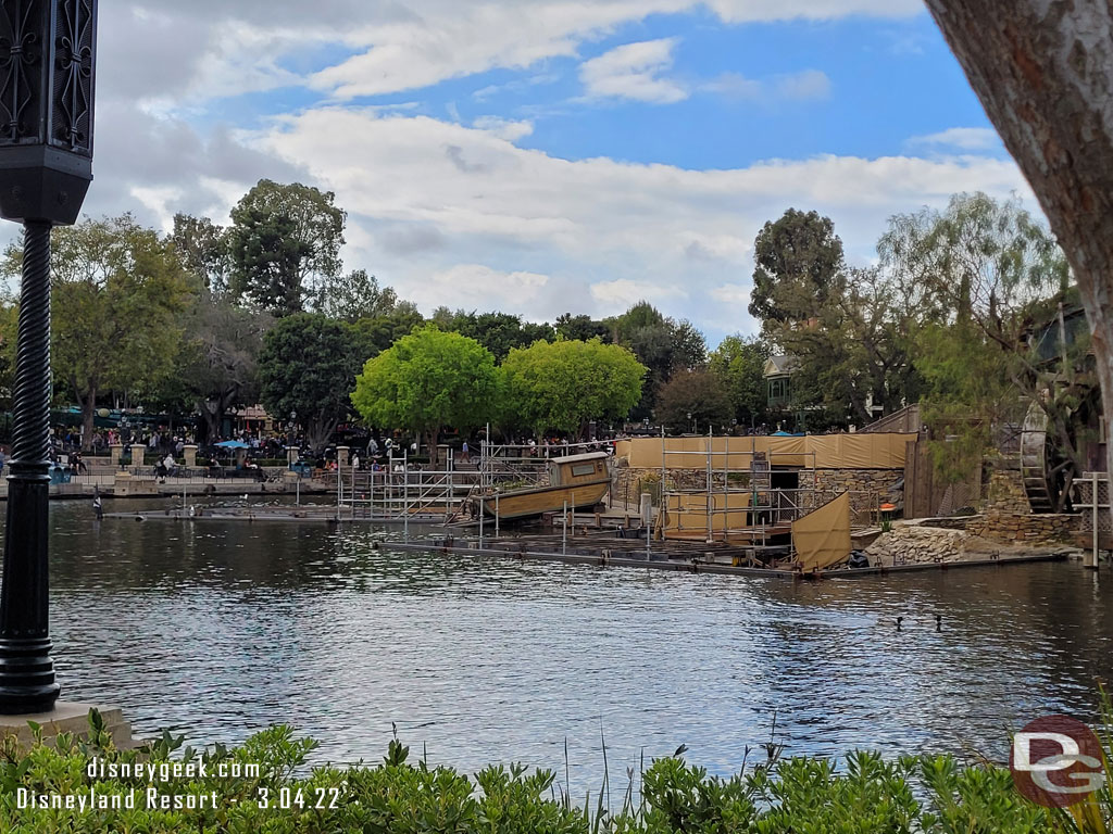 The Fantasmic renovation continues to inch along.  The show will return in May 28th.