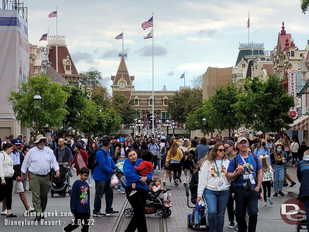 Main Street USA at 1pm