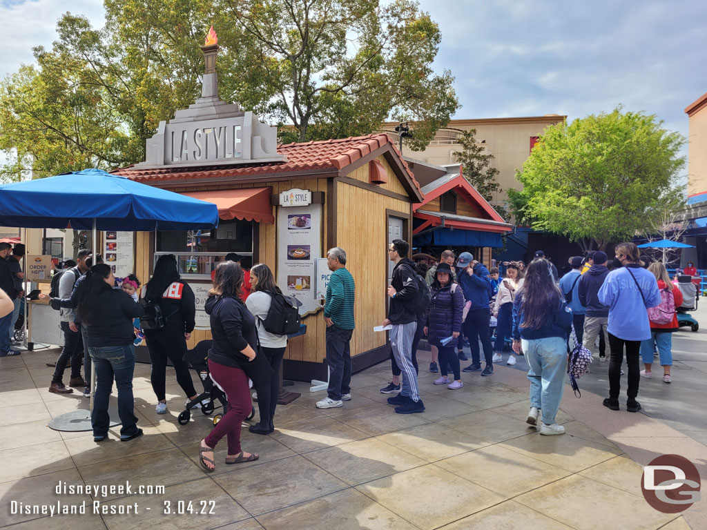 The queue to pick up orders