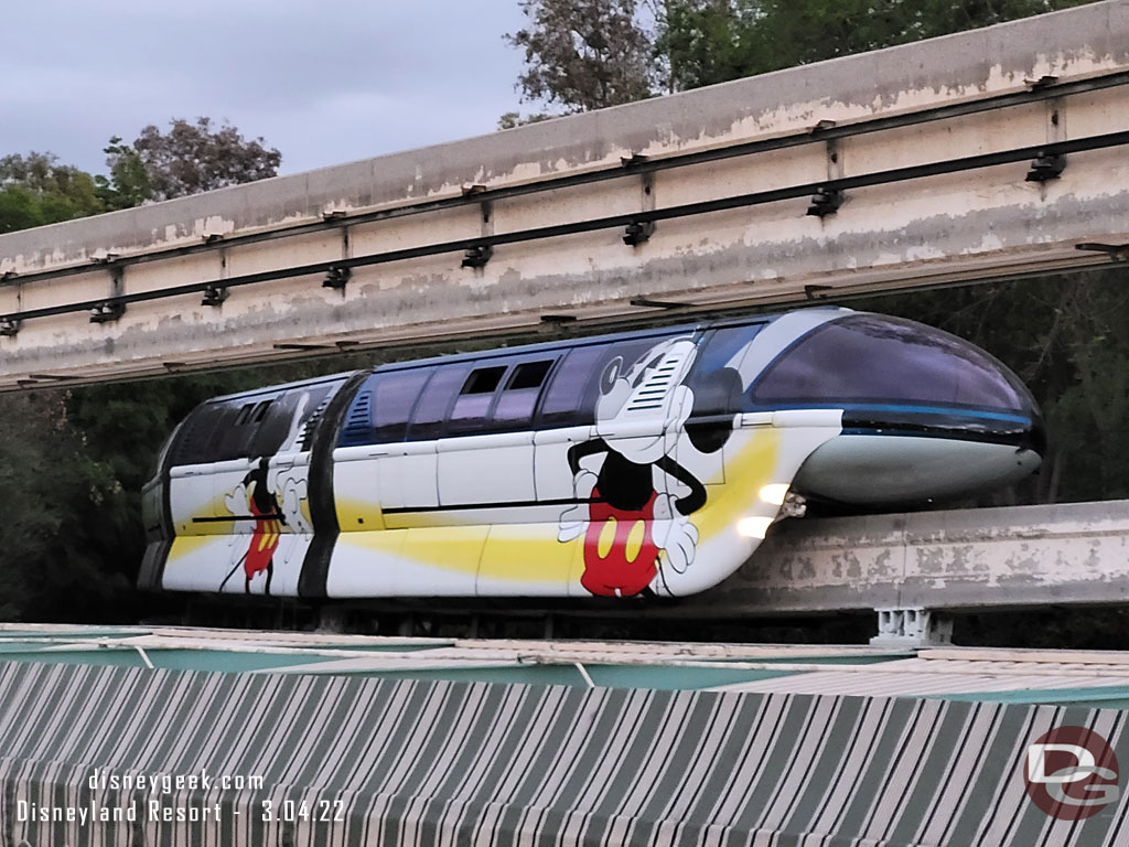 Monorail Blue out conducting test runs.