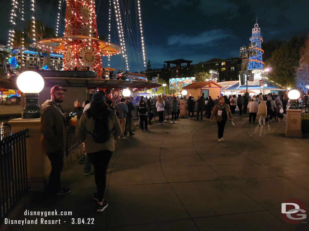 This was the line to pick up food at the Marketplace in the distance. It was just as backed up as it was during Lunar New Year.