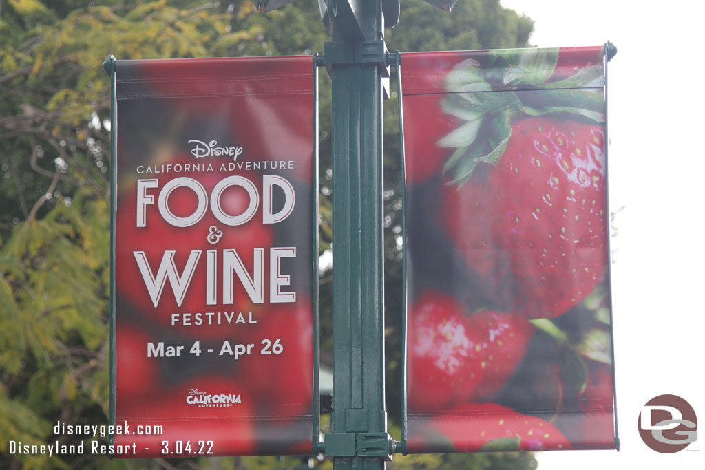 Food & Wine Festival Banners in Downtown Disney