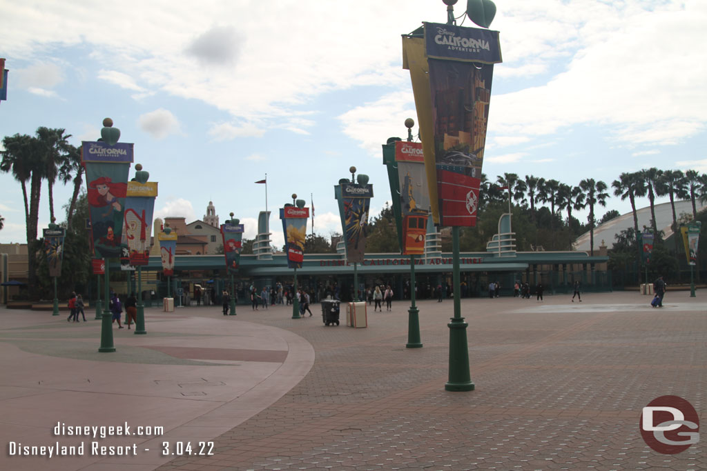 Making my way across the Esplanade to Disney California Adventure.