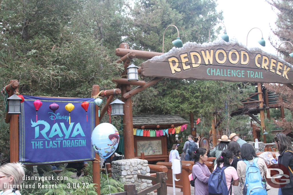 Raya meeting guests in Redwood Creek