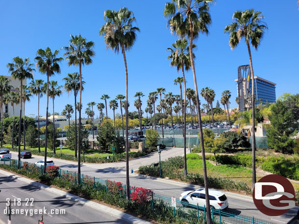 The Grand Californian self parking lot across Disneyland Drive.