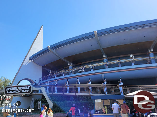 The Disneyland Band performing in Tomorrowland.